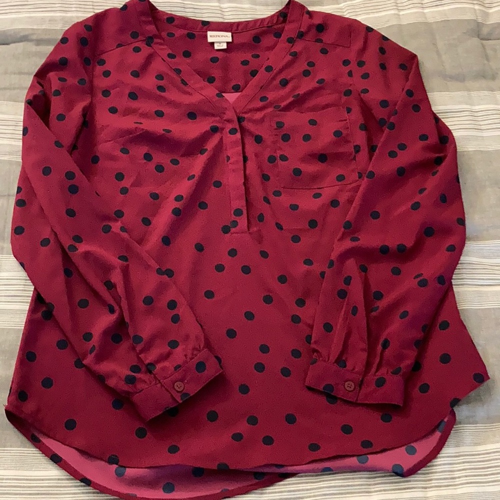 Polka dot blouse